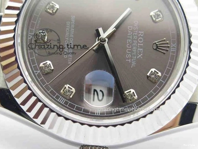 MiroTime 0326 DateJust II 41mm BP Maker Best Edition Gray Diamonds Dial On New Version Jubilee Bracelet A Breathable 3626